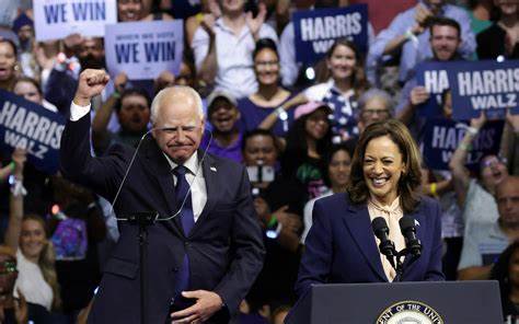 Erster Wahlkampfauftritt von Kamala Harris und Tim Walz: Neue Kandidatin und ihr Vize elektrisieren die US-Demokraten