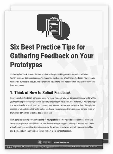 Test Your Prototypes: How to Gather Feedback and Maximize Learning